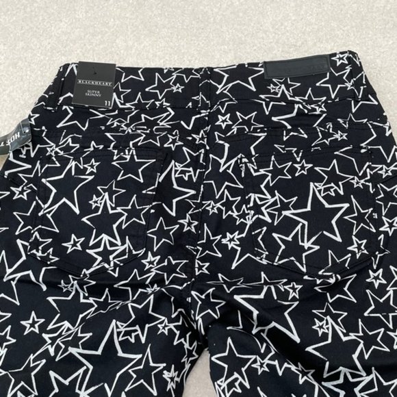 Blackheart Hot Topic White Star Skinny Jeans 11 - Picture 12 of 12